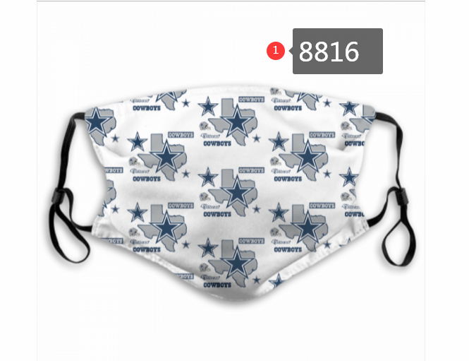 Dallas Cowboys #3 Dust mask with filter->nfl dust mask->Sports Accessory